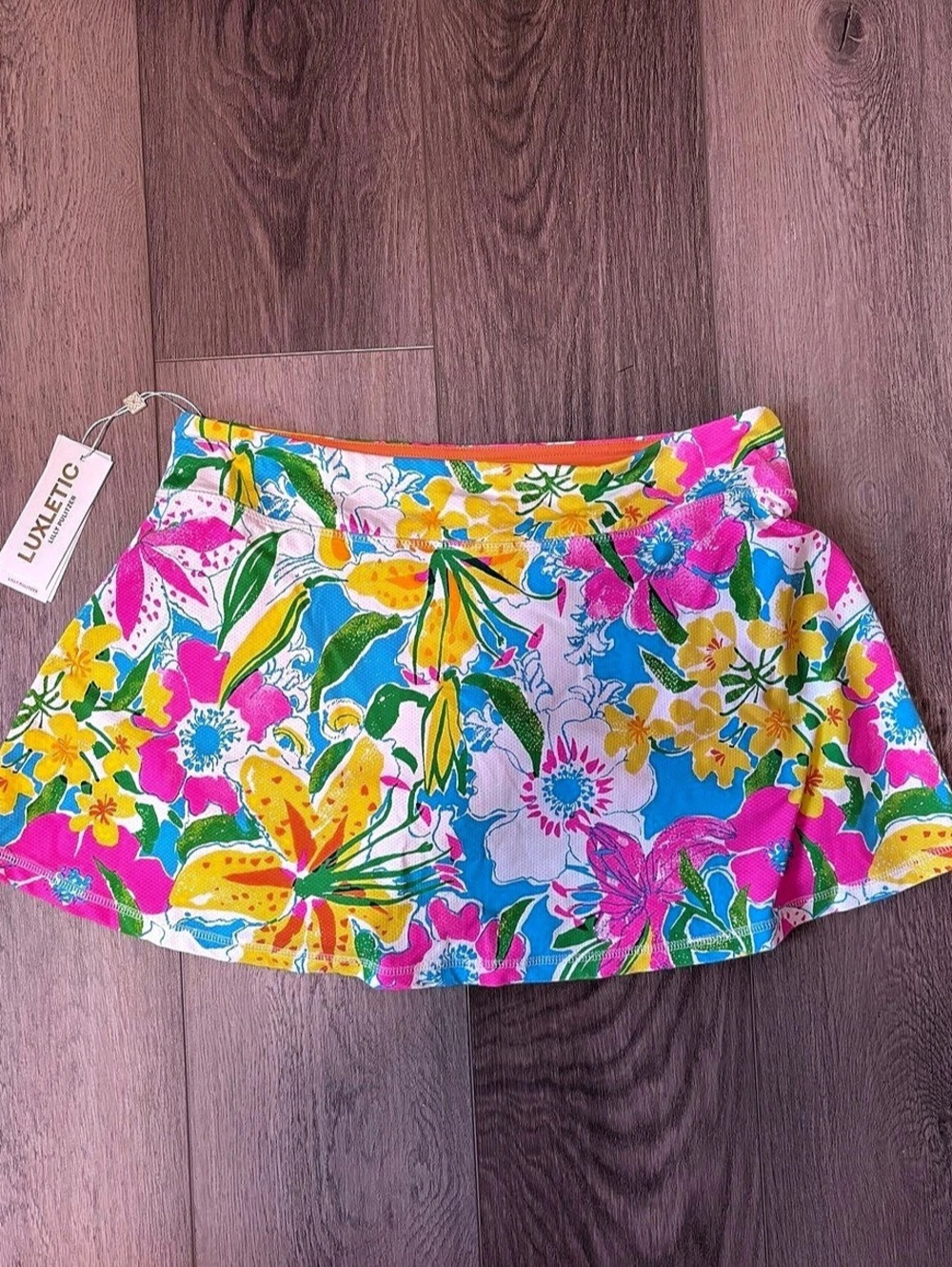 Lilly Pulitzer Luxe Up Skort Floral Mini Skort in Pink & Multi NWT